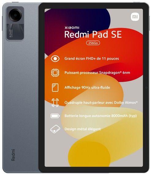 TABLETTE TACTILE XIAOMI REDMI PAD SE 8+256 GRIS